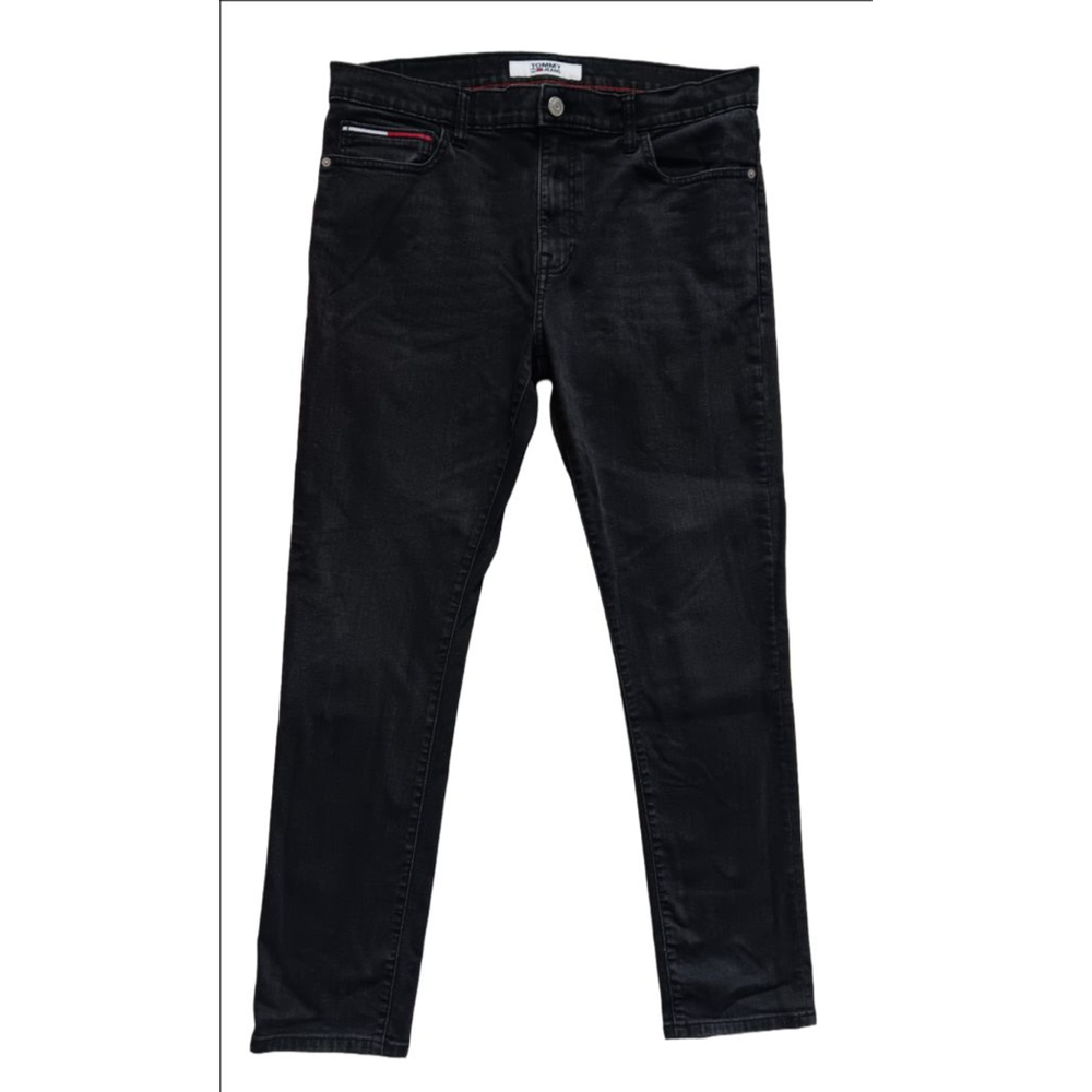 Men's Tommy Jeans Black Denim Jeans Size 36x32